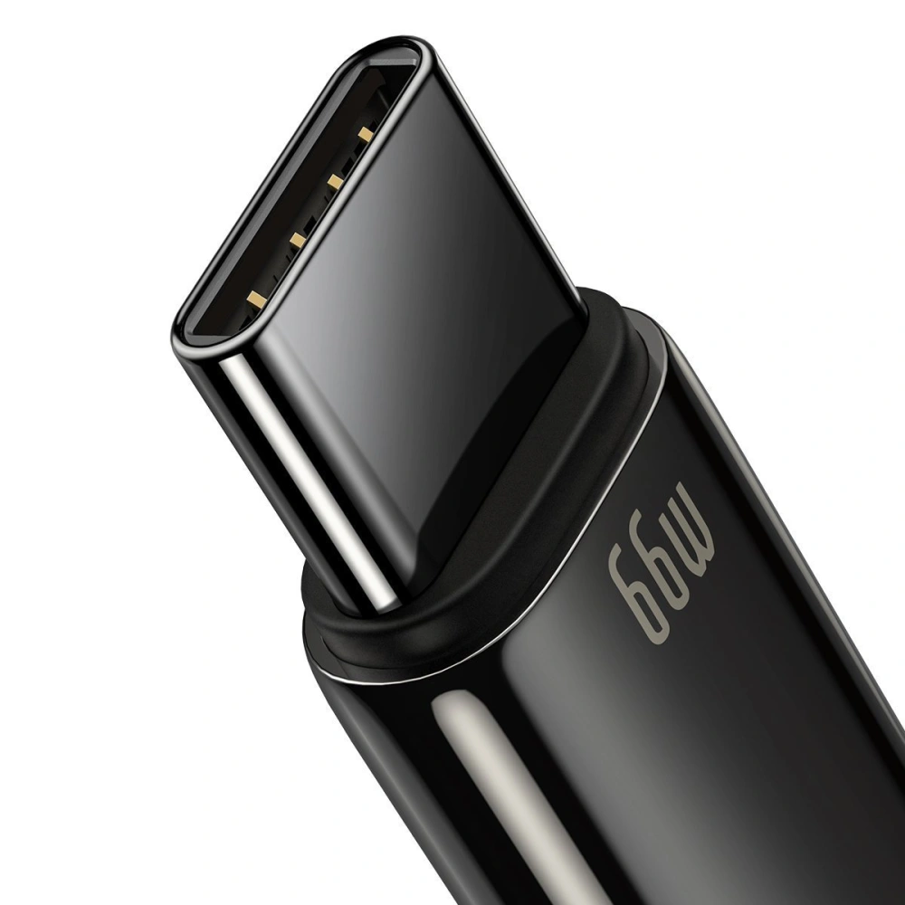 Hurtownia GSM - Kabel USB do USB-C Baseus Tungsten Gold, 66W, 2m (czarny) - BSU2165BLK - {ean13} - Hurt