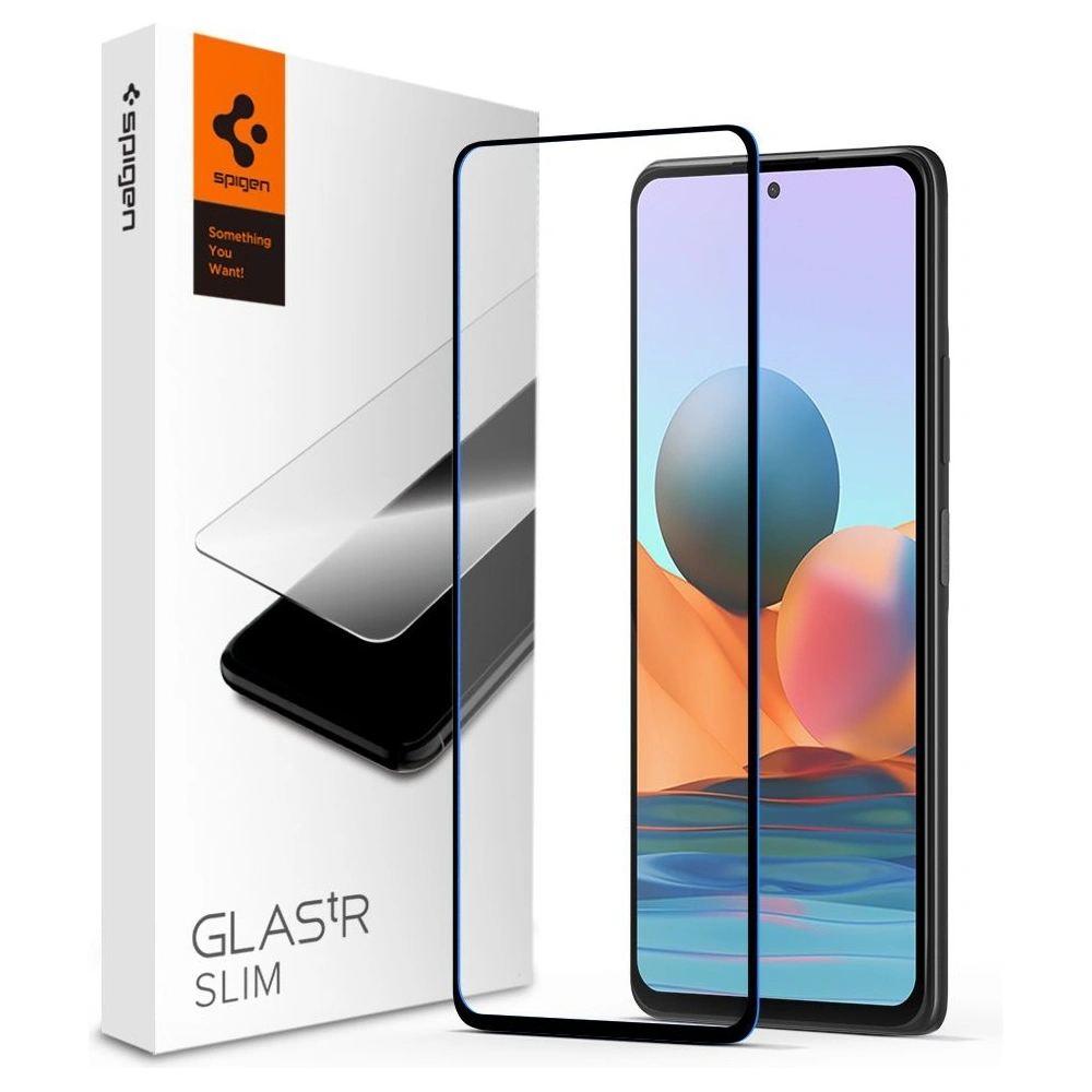 Hurtownia GSM - Tvrzené sklo Spigen GLAS.tR Slim Redmi Note 10 Pro Black - SPN1583BLK - {ean13} - Hurt