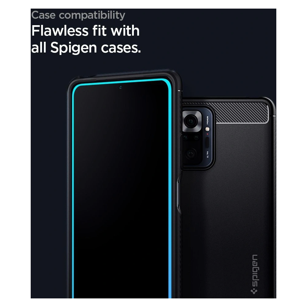 Hurtownia GSM - Tvrzené sklo Spigen GLAS.tR Slim Redmi Note 10 Pro Black - SPN1583BLK - {ean13} - Hurt