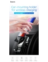 Hurtownia GSM - Uchwyt samochodowy z ładowarką indukcyjną Baseus Metal Gravity Car Mount Wireless Charger Black - BSU043 - {ean13} - Hurt
