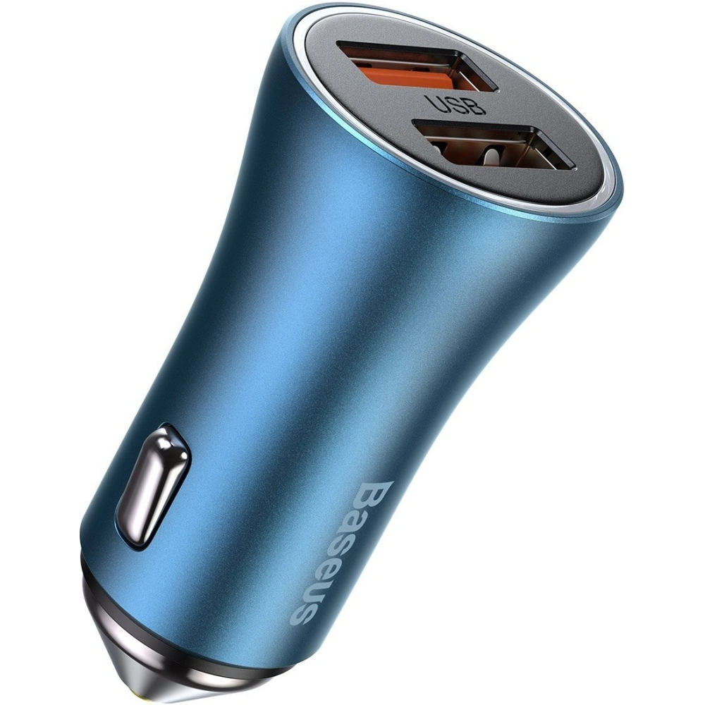 Hurtownia GSM - Auto nabíječka Baseus Golden Contactor Pro, 2x USB, QC, SCP, 40W (modrá) - BSU2167BLU - {ean13} - Hurt