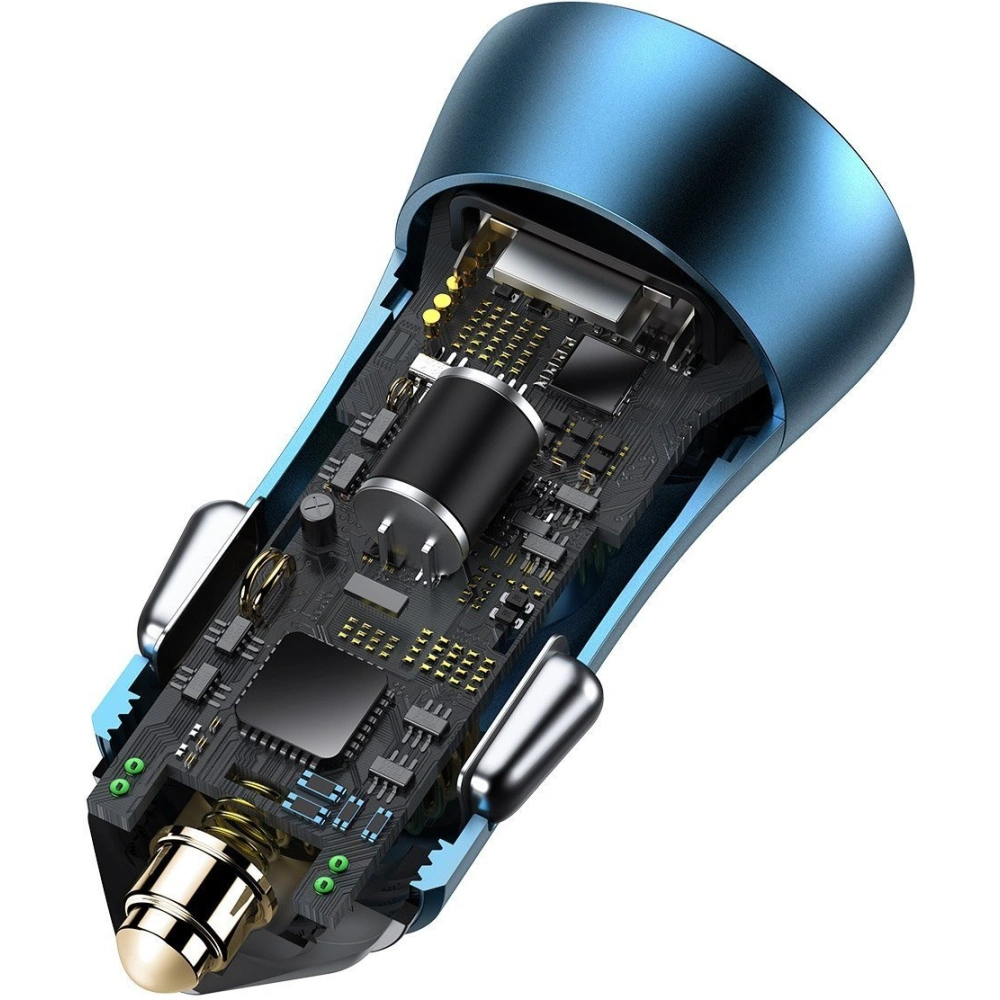 Hurtownia GSM - Auto nabíječka Baseus Golden Contactor Pro, 2x USB, QC, SCP, 40W (modrá) - BSU2167BLU - {ean13} - Hurt