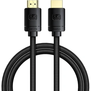 Hurtownia GSM - Kabel HDMI 2.1 Baseus High Definition Series, 8K 60Hz, 3D, HDR, 48Gbps, 1m (czarny) - BSU2168BLK - {ean13} - Hurt