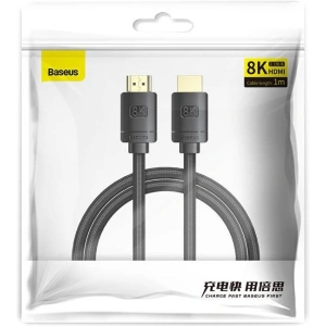 Hurtownia GSM - Kabel HDMI 2.1 Baseus High Definition Series, 8K 60Hz, 3D, HDR, 48Gbps, 1m (czarny) - BSU2168BLK - {ean13} - Hurt