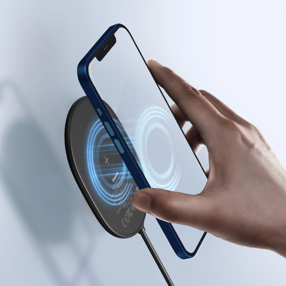 Wholesale Baseus Light Wireless Charger to iPhone 12 Series, 15W (black) - BSU2169BLK - {ean13} - Hurt