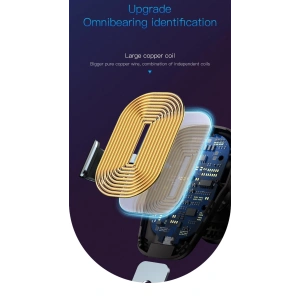 Uchwyt samochodowy z ładowarką indukcyjną Baseus Metal Gravity Car Mount Wireless Charger