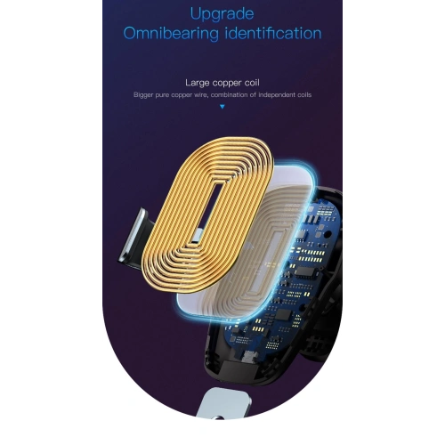 Uchwyt samochodowy z ładowarką indukcyjną Baseus Metal Gravity Car Mount Wireless Charger