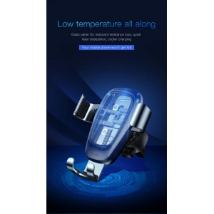 Uchwyt samochodowy z ładowarką indukcyjną Baseus Metal Gravity Car Mount Wireless Charger