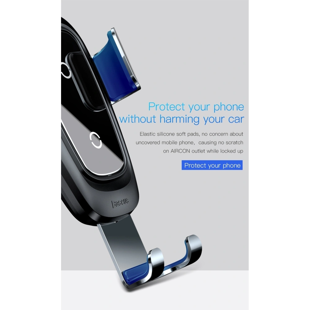 Hurtownia GSM - Upevnění do auta s indukční nabíječkou Baseus Metal Gravity Car Mount Wireless Charger Black - BSU043 - {ean13} - Hurt