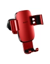Baseus Metal Age Gravity Car Mount Phone Holder for Air Outlet red (SUYL-D09)