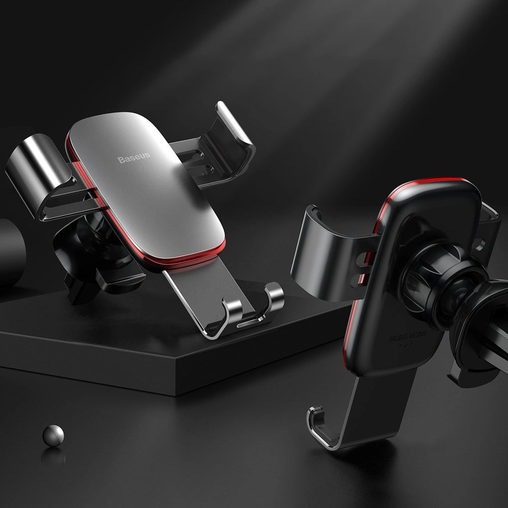 Hurtownia GSM - Baseus Metal Age Gravity Car Mount metalowy grawitacyjny uchwyt samochodowy na kratkę wentylacyjną nawiew czerwony (SUYL-D09) - BSU2236RED - {ean13} - Hurt