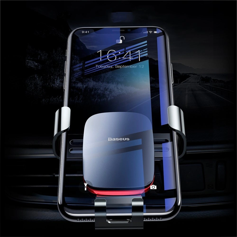 Hurtownia GSM - Baseus Metal Age Gravity Car Mount metalowy grawitacyjny uchwyt samochodowy na kratkę wentylacyjną nawiew czerwony (SUYL-D09) - BSU2236RED - {ean13} - Hurt