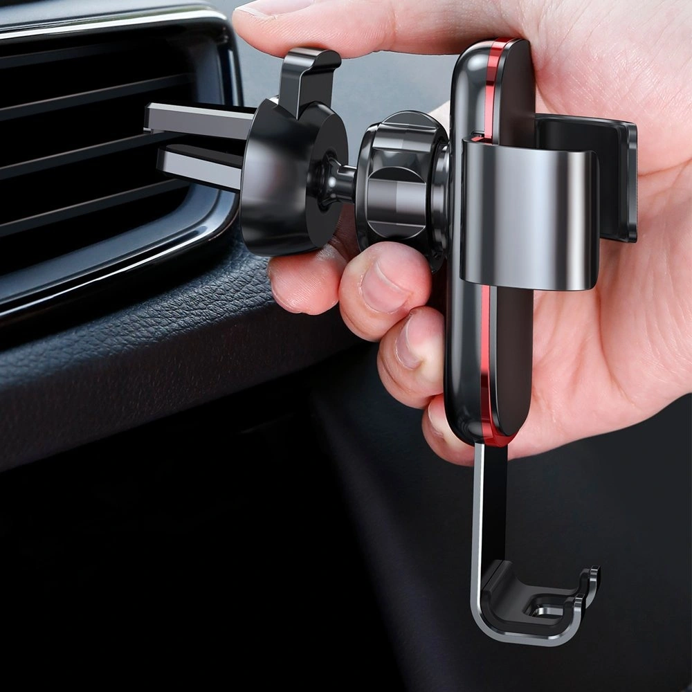 Hurtownia GSM - Baseus Metal Age Gravity Car Mount kovový gravitační držák do auta na mřížku ventilace červený (SUYL-D09) - BSU2236RED - {ean13} - Hurt