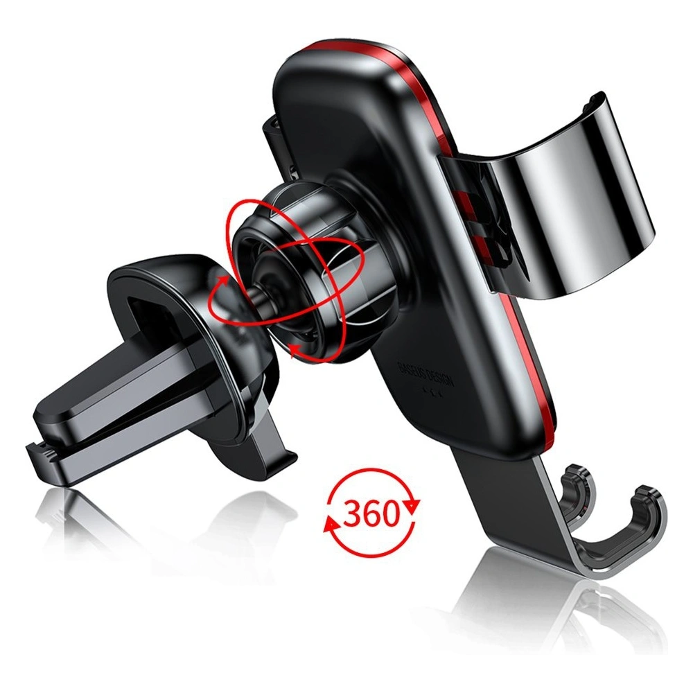 Hurtownia GSM - Baseus Metal Age Gravity Car Mount kovový gravitační držák do auta na mřížku ventilace červený (SUYL-D09) - BSU2236RED - {ean13} - Hurt