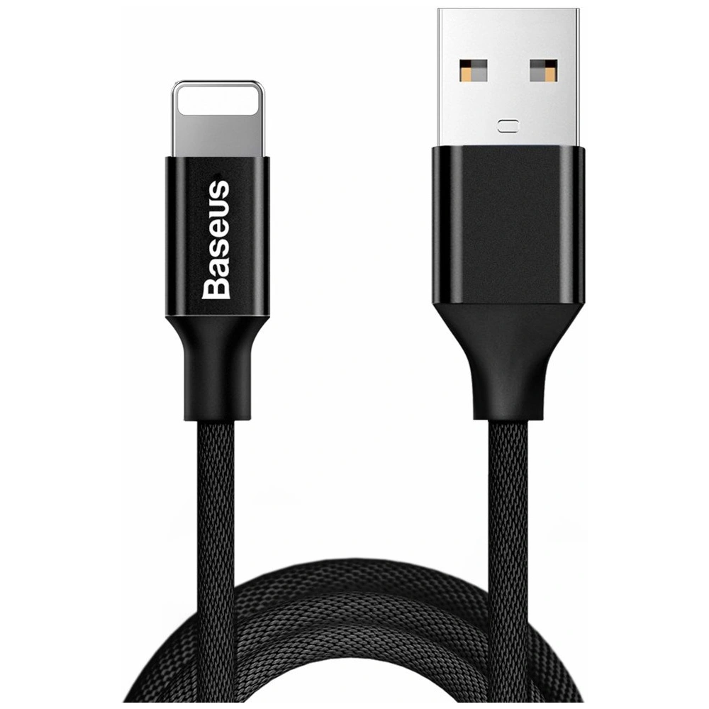 Hurtownia GSM - Baseus Yiven kabel vodič s textilním opletem USB / Lightning 1,8M černý (CALYW-A01) - BSU2253BLK - {ean13} - Hurt
