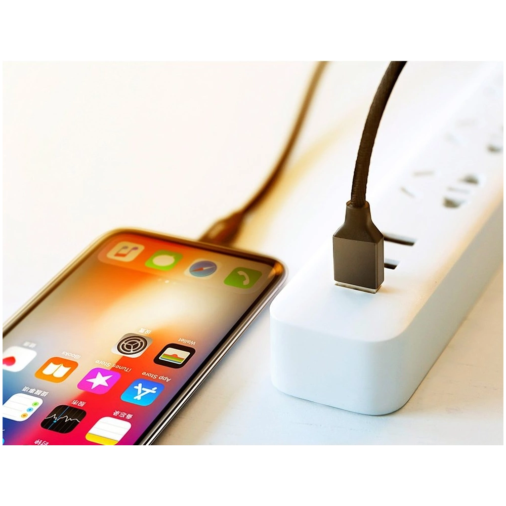 Hurtownia GSM - Baseus Yiven kabel vodič s textilním opletem USB / Lightning 1,8M černý (CALYW-A01) - BSU2253BLK - {ean13} - Hurt