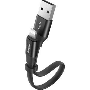 Hurtownia GSM - Baseus Nimble płaski kabel przewód USB / Lightning z uchwytem 2A 0,23M czarny (CALMBJ-B01) - BSU2255BLK - {ean13} - Hurt