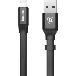 Hurtownia GSM - Baseus Nimble płaski kabel przewód USB / Lightning z uchwytem 2A 0,23M czarny (CALMBJ-B01) - BSU2255BLK - {ean13} - Hurt