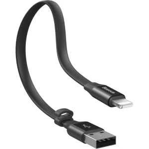 Hurtownia GSM - Baseus Nimble płaski kabel przewód USB / Lightning z uchwytem 2A 0,23M czarny (CALMBJ-B01) - BSU2255BLK - {ean13} - Hurt