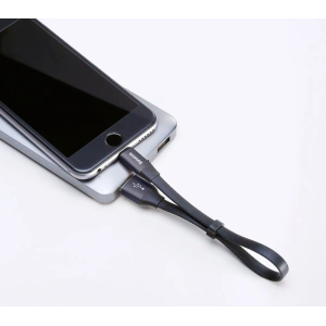 Hurtownia GSM - Baseus Nimble płaski kabel przewód USB / Lightning z uchwytem 2A 0,23M czarny (CALMBJ-B01) - BSU2255BLK - {ean13} - Hurt