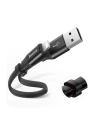 Wholesale Baseus Nimble Flat Portable USB / Lightning Cable with Buckle 2A 0,23M black (CALMBJ-B01) - BSU2255BLK - {ean13} - Hurt