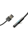 Wholesale Baseus Mobile Game Elbow Cable USB Lightning with Nylon Braid 1.5A 2m black (CAL7C-B01) - BSU2285BLK - {ean13} - Hurt