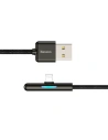 Hurtownia GSM - Baseus kątowy nylonowy kabel przewód USB Lightning dla graczy 1.5A 2m czarny (CAL7C-B01) - BSU2285BLK - {ean13} - Hurt