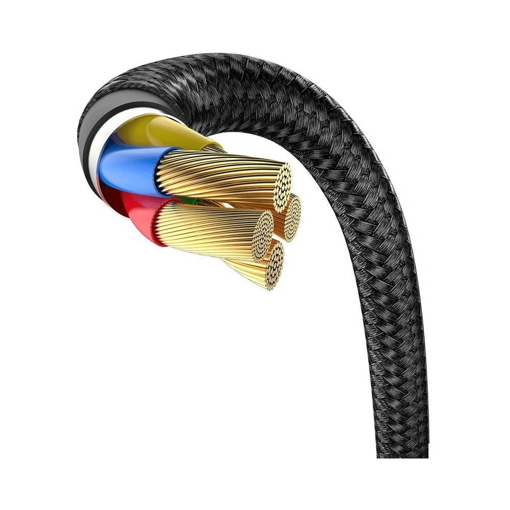 Hurtownia GSM - Baseus kątowy nylonowy kabel przewód USB Lightning dla graczy 1.5A 2m czarny (CAL7C-B01) - BSU2285BLK - {ean13} - Hurt