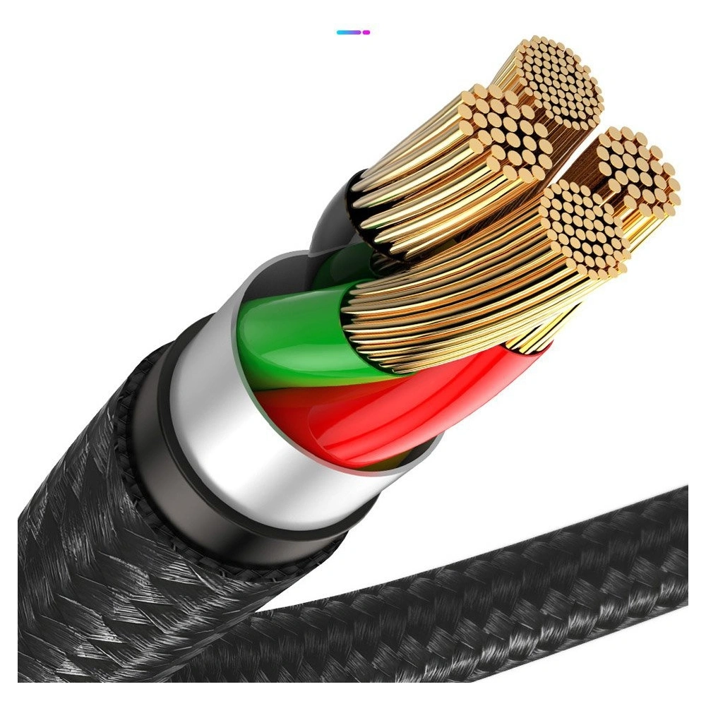 Hurtownia GSM - Baseus kątowy nylonowy kabel przewód USB Lightning dla graczy 1.5A 2m czarny (CAL7C-B01) - BSU2285BLK - {ean13} - Hurt