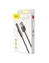 Hurtownia GSM - Baseus kątowy nylonowy kabel przewód USB Lightning dla graczy 1.5A 2m czarny (CAL7C-B01) - BSU2285BLK - {ean13} - Hurt