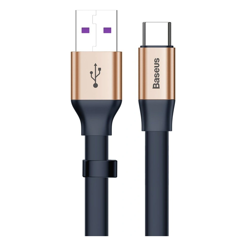 Hurtownia GSM - Baseus Simple płaski kabel przewód USB / USB Typ C SuperCharge 5A 40W Quick Charge 3.0 QC 3.0 23cm złoty (CATMBJ-BV3) - BSU2287GLD - {ean13} - Hurt