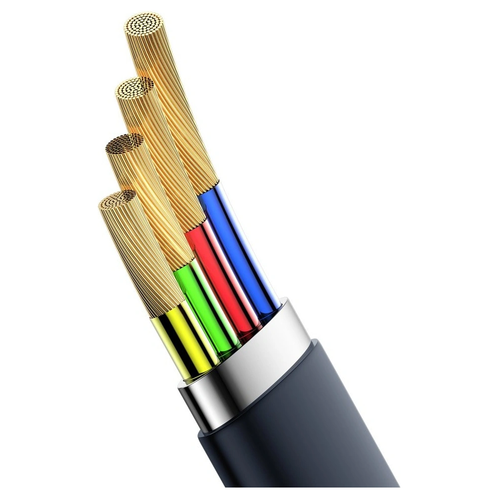Wholesale Baseus Simple HW Quick Charge Charging Data Cable USB For Type-C 5A 40W 23cm gold (CATMBJ-BV3) - BSU2287GLD - {ean13} - Hurt