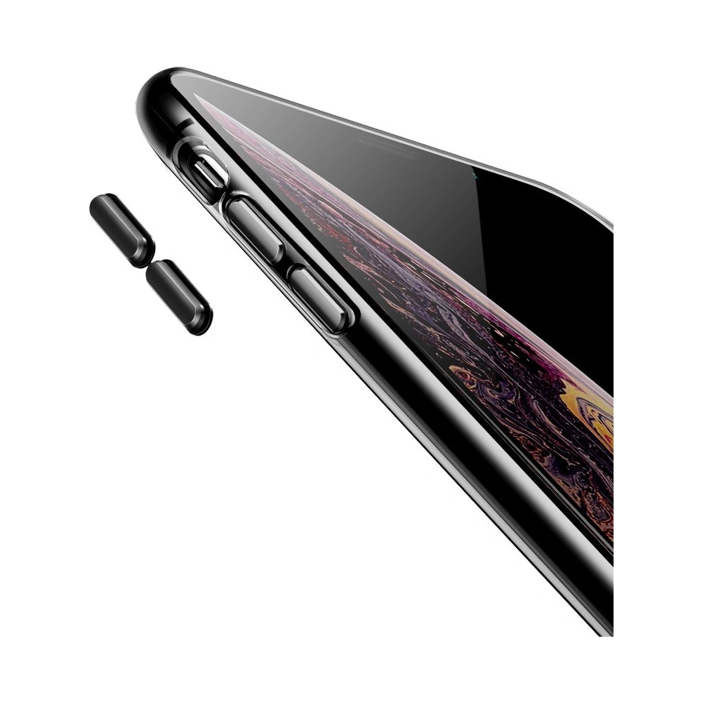 Hurtownia GSM - Baseus Transparent Key usztywnione etui z żelową ramką Apple iPhone XS Max czarny (WIAPIPH65-QA01) - BSU2330BLK - {ean13} - Hurt