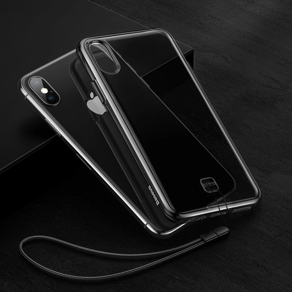 Hurtownia GSM - Baseus Transparent Key usztywnione etui z żelową ramką Apple iPhone XS Max czarny (WIAPIPH65-QA01) - BSU2330BLK - {ean13} - Hurt