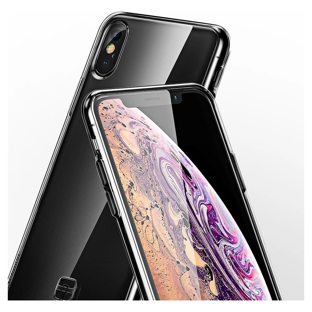 Hurtownia GSM - Baseus Transparent Key usztywnione etui z żelową ramką Apple iPhone XS Max czarny (WIAPIPH65-QA01) - BSU2330BLK - {ean13} - Hurt