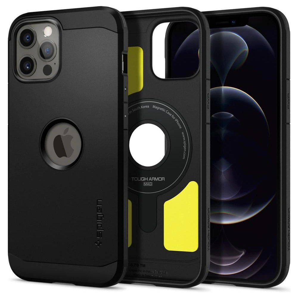 Hurtownia GSM - Etui Spigen Tough Armor Mag MagSafe Apple iPhone 12/12 Pro Black - SPN1584BLK - {ean13} - Hurt