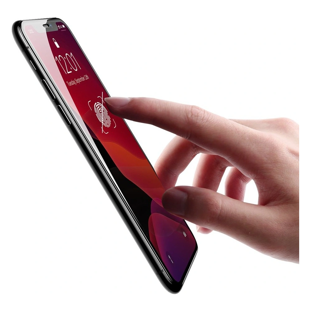 Hurtownia GSM - Baseus szkło hartowane na cały ekran Full Screen z ramką 0.23mm 9H Apple iPhone 11/XR + pozycjoner czarny (SGAPIPH61-APE01) - BSU2348BLK - {ean13} - Hurt