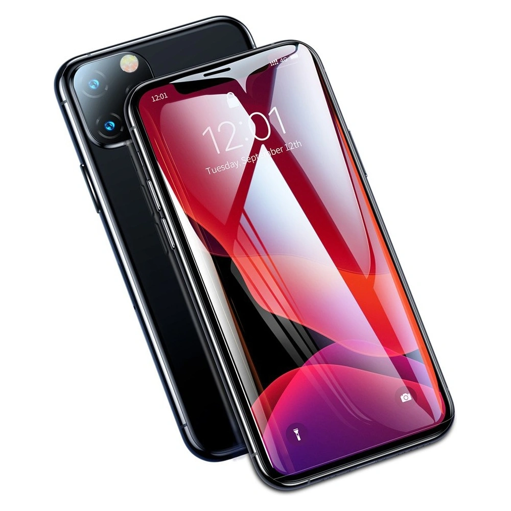 Hurtownia GSM - Baseus szkło hartowane na cały ekran Full Screen z ramką 0.23mm 9H Apple iPhone 11/XR + pozycjoner czarny (SGAPIPH61-APE01) - BSU2348BLK - {ean13} - Hurt