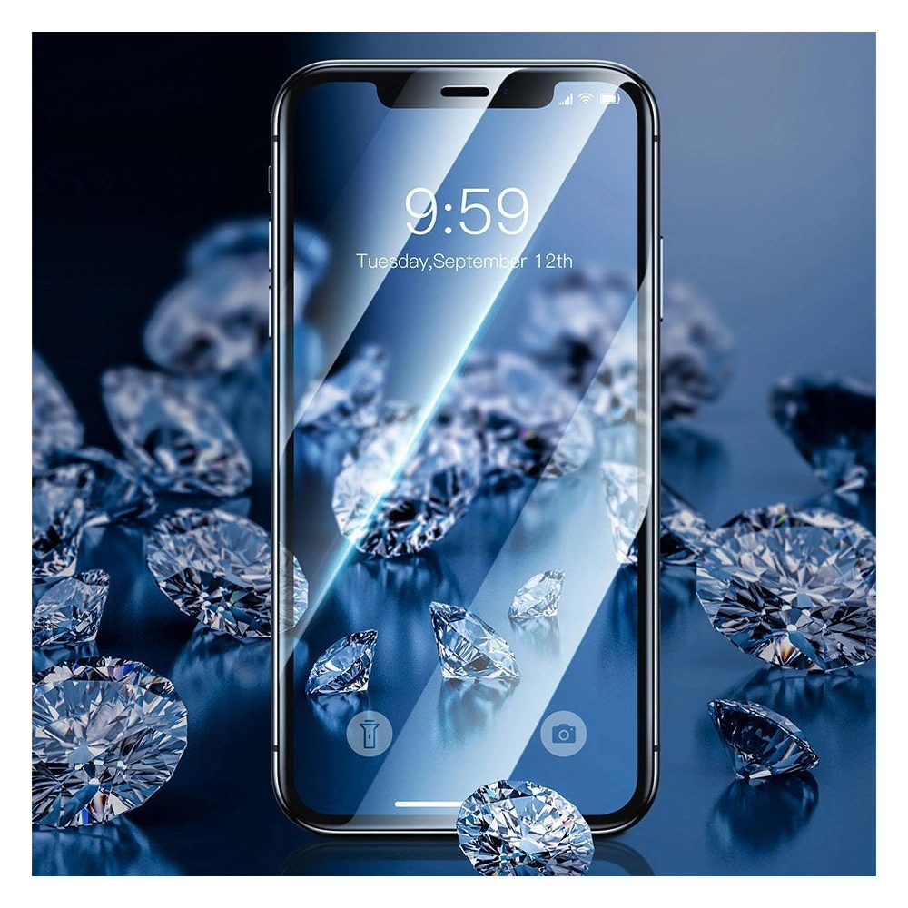 Hurtownia GSM - Baseus szkło hartowane na cały ekran Full Screen z ramką 0.23mm 9H Apple iPhone 11/XR + pozycjoner czarny (SGAPIPH61-APE01) - BSU2348BLK - {ean13} - Hurt