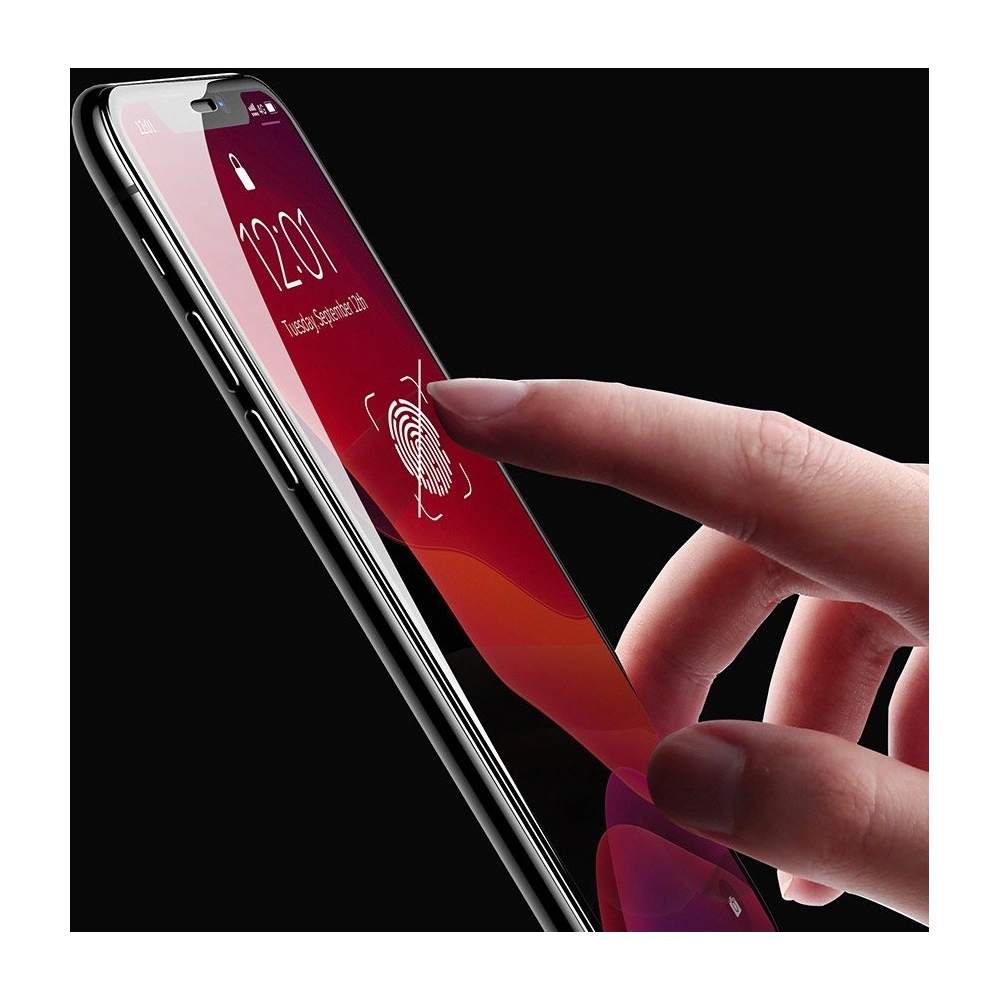 Hurtownia GSM - Baseus szkło hartowane na cały ekran Full Screen z ramką 0.23mm 9H Apple iPhone 11/XR + pozycjoner czarny (SGAPIPH61-APE01) - BSU2348BLK - {ean13} - Hurt