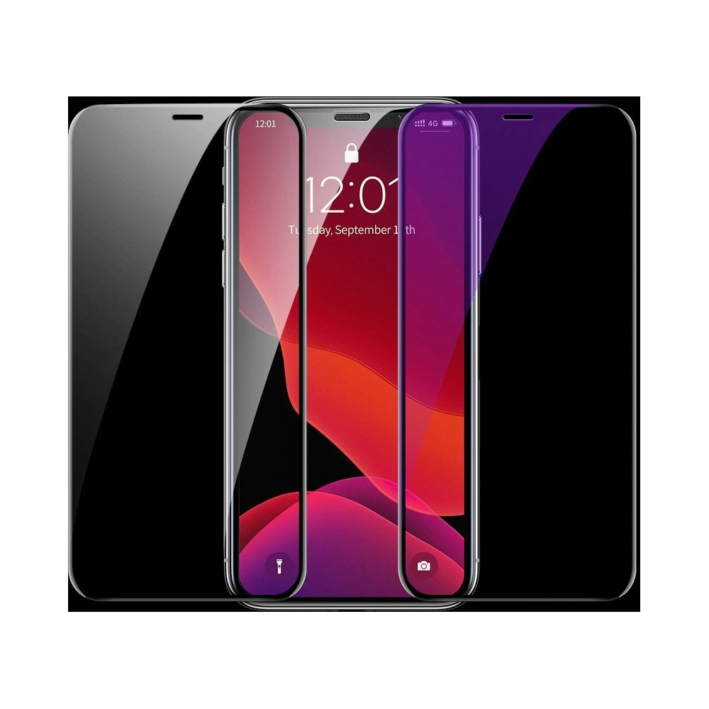 Hurtownia GSM - Baseus szkło hartowane na cały ekran Full Screen z ramką 0.23mm 9H Apple iPhone 11/XR + pozycjoner czarny (SGAPIPH61-APE01) - BSU2348BLK - {ean13} - Hurt