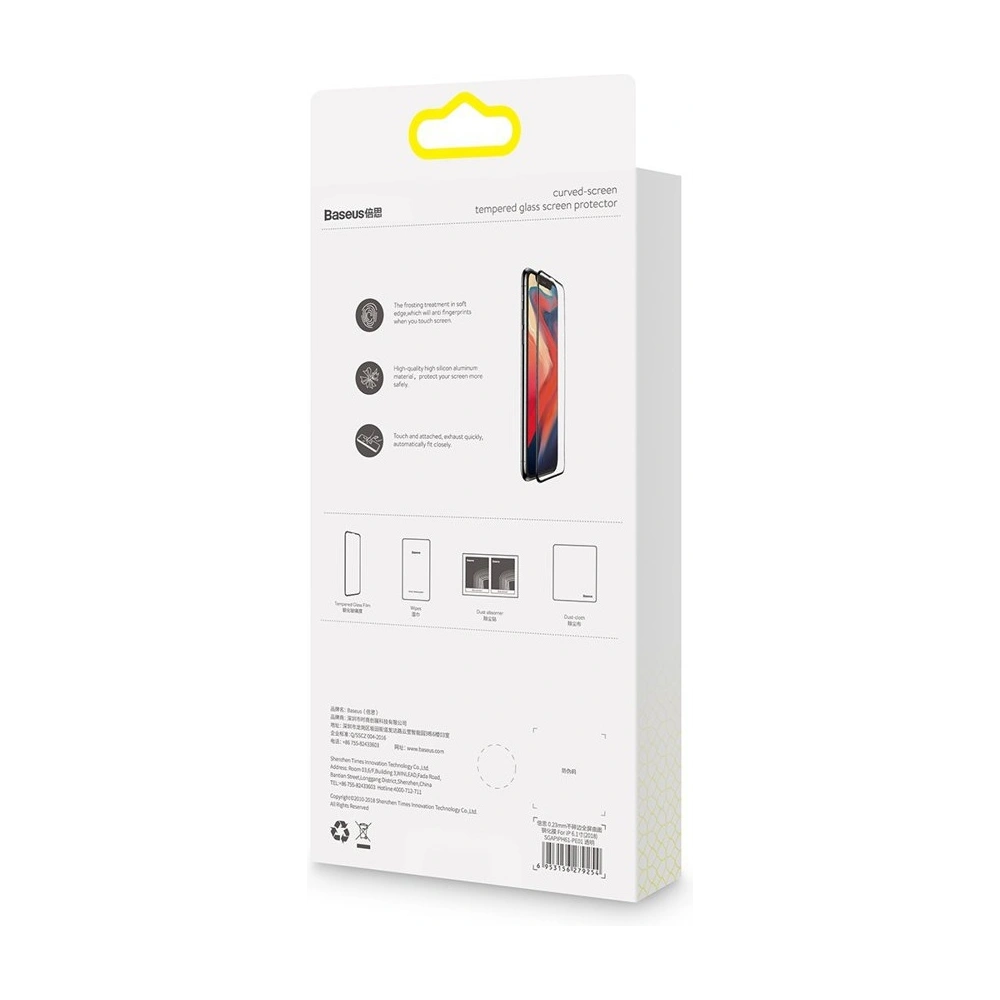 Hurtownia GSM - Baseus szkło hartowane na cały ekran Full Screen z ramką 0.23mm 9H Apple iPhone 11/XR + pozycjoner czarny (SGAPIPH61-APE01) - BSU2348BLK - {ean13} - Hurt