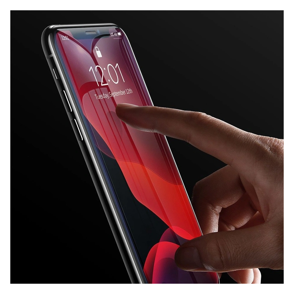 Hurtownia GSM - Baseus szkło hartowane 0.3mm 9H Anti-bluelight Apple iPhone 11 Pro Max/XS Max + pozycjoner (SGAPIPH65-LF02) - BSU2354 - {ean13} - Hurt