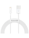 Kabel USB do Lightning Baseus Superior Series, 2.4A, 2m (bílý)