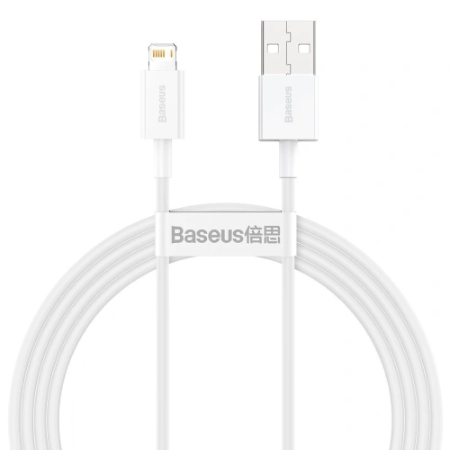 Kabel USB do Lightning Baseus Superior Series, 2.4A, 1,5m (biały)