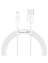 Kabel USB do Lightning Baseus Superior Series, 2.4A, 1,5m (biały)