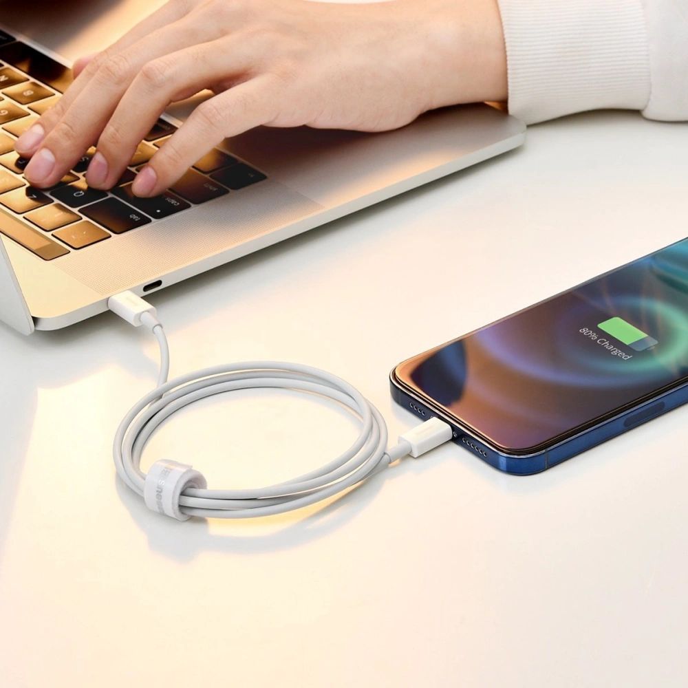 Hurtownia GSM - Kabel USB do Lightning Baseus Superior Series, 2.4A, 1,5m (biały) - BSU2365WHT - {ean13} - Hurt