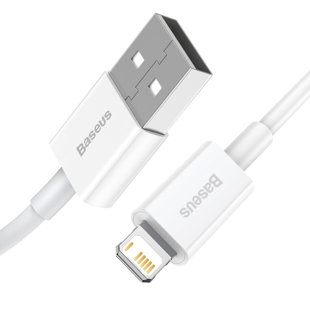 Hurtownia GSM - Kabel USB do Lightning Baseus Superior Series, 2.4A, 0,25m (biały) - BSU2366WHT - {ean13} - Hurt