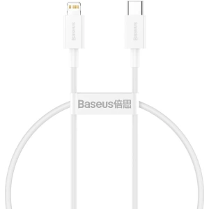 Kabel USB-C do Lightning Baseus Superior Series, 20W, PD, 0,25m (biały)