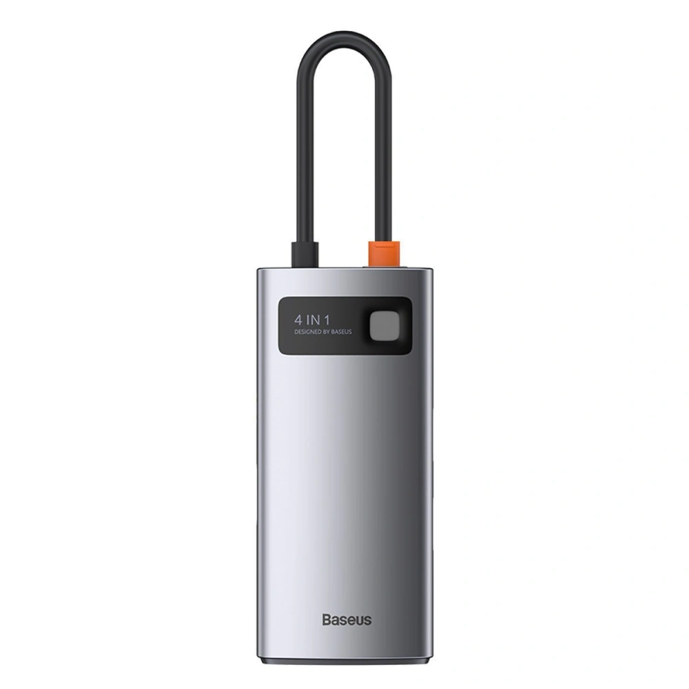 Hurtownia GSM - Hub 4w1 Baseus Metal Gleam Series, USB-C na USB 3.0 + USB 2.0 + HDMI + USB-C PD - BSU2370 - {ean13} - Hurt